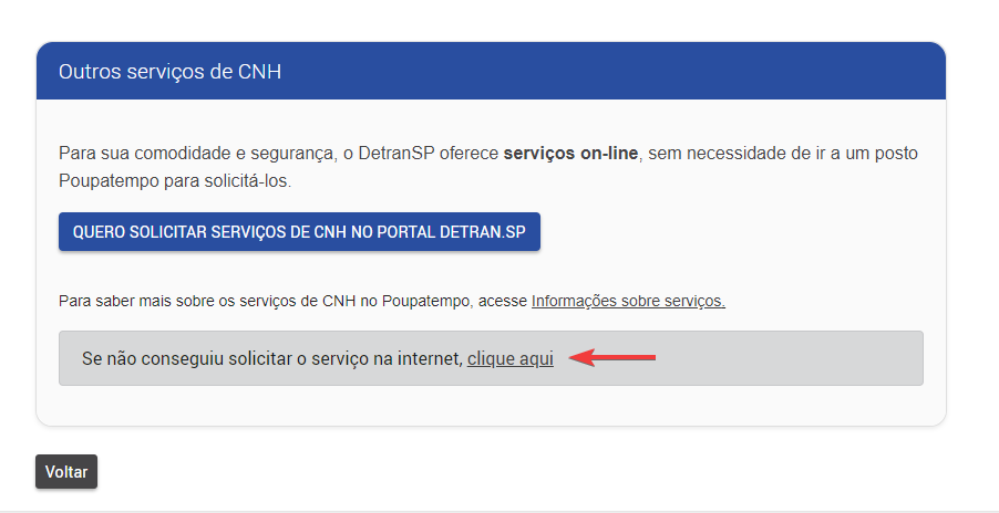 Mensagem de Aviso